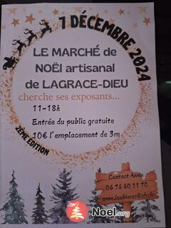 2ème marché de NÖEL du Comité des Fêtes Lagrâce-Dieu