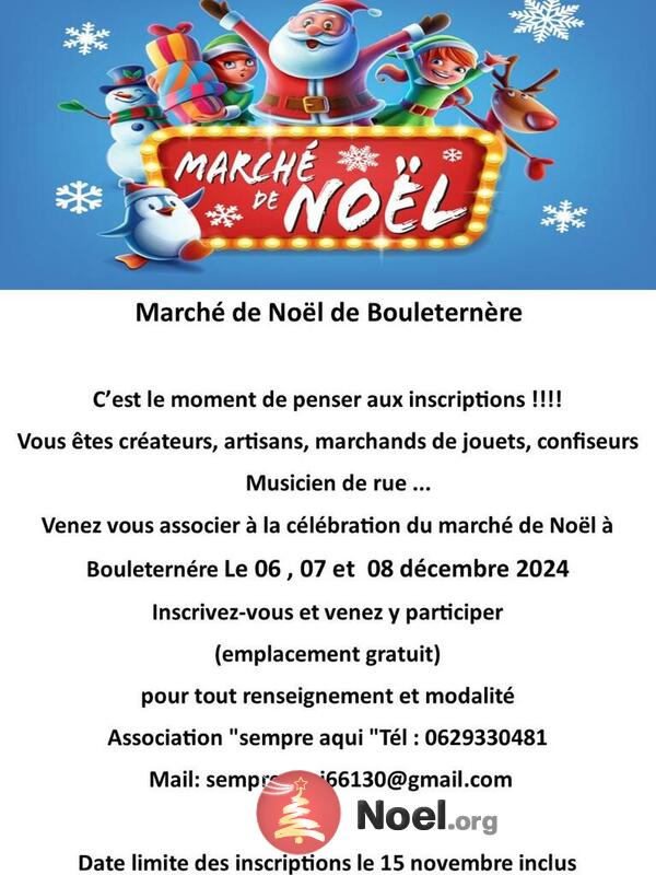 3 éme Marché de Noël de Bouleternère 2024