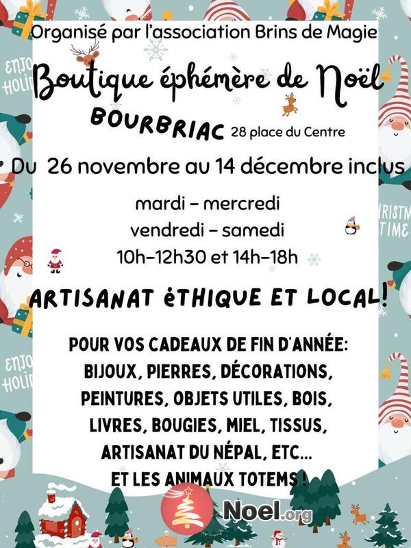 Boutique éphémère de Noël