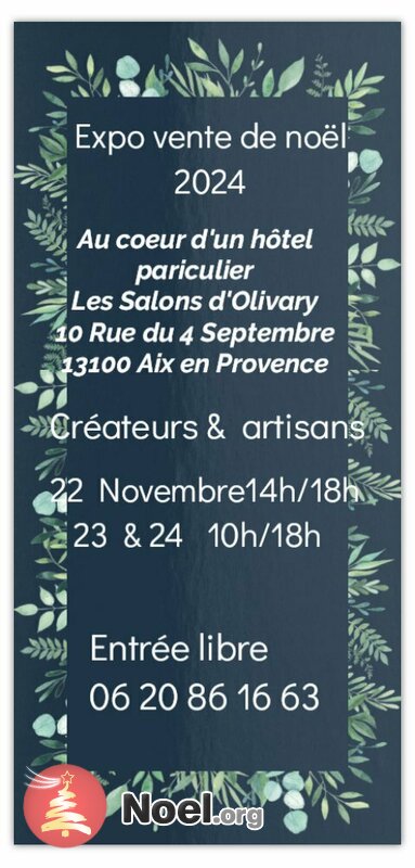 expo vente de noël des créateurs et artisans