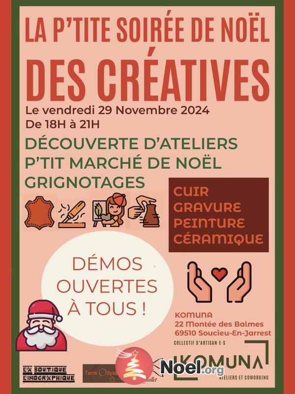 La p'tite soirée de noël des créatives de Komuna