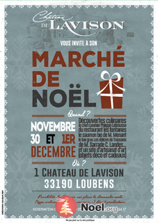 Photo du marché de Noël Marché au château de Lavison 33190 Loubens