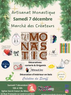 Photo du marché de Noël Marché des créateurs et de l'artisanat monastique