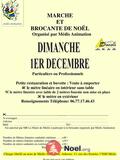 Marche et brocante de noel