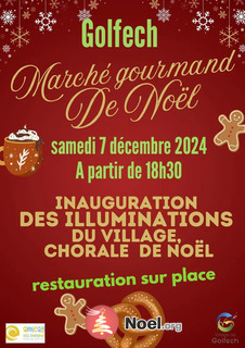 Photo du marché de Noël Marché gourmand nocturne de Noël