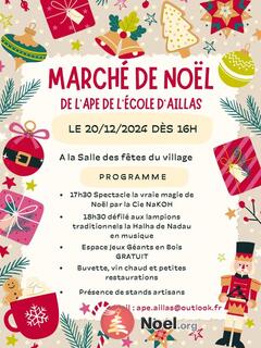 Marché de Noël APE Aillas