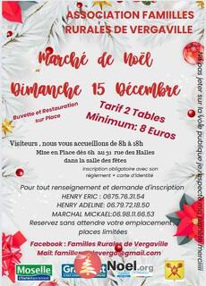 Photo du marché de Noël Marché de Noël association Familles Rurales