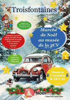 Photo du marché de Noël Marché de Noël au musée de la 2CV