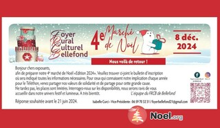 Photo du marché de Noël Marché de Noël au profit du Téléthon