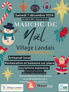 Photo du marché de Noël Marché de Noël au Village Landais Alzheimer (Dax)