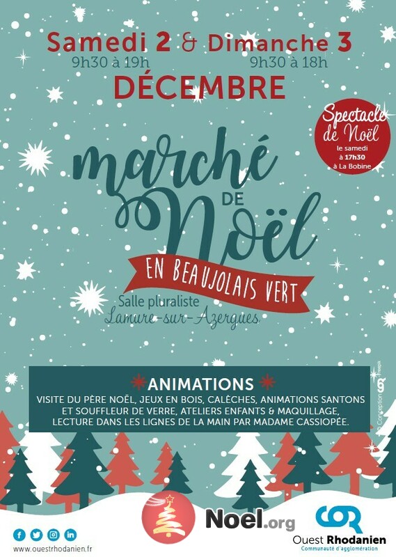 Marche de noel en beaujolais vert