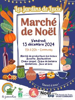 Photo du marché de Noël Marché de Noël bio, local et solidaire - Jardins de Lucie..