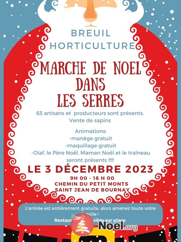 Marché de Noël breuil horticulture