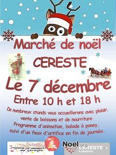 Photo du marché de Noël Marché de Noël de Céreste en Luberon du 7 décembre