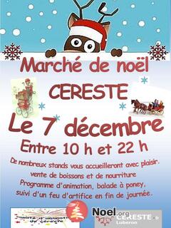 Photo du marché de Noël Marché de Noël de Céreste en Luberon du 7 décembre