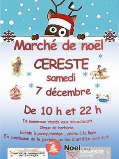 Photo du marché de Noël Marché de Noël de Céreste en Luberon du samedi 7 décembre