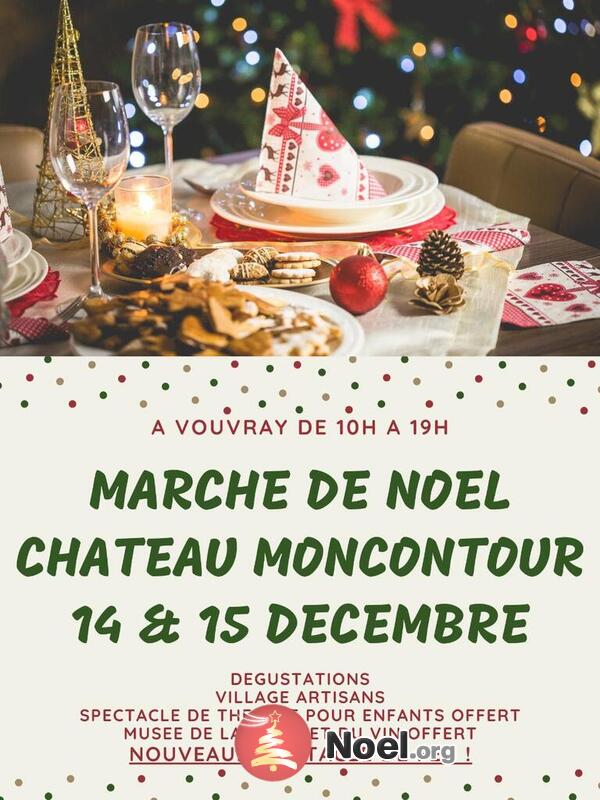 Marché noel Chateau Moncontour