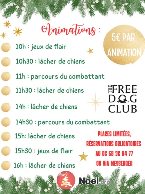 Marché de Noël pour chien du Free Dog Club