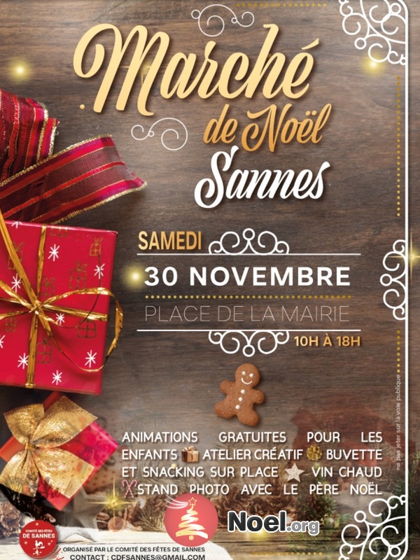 Marche de Noel coeur de village Sannes