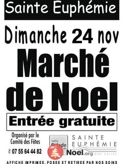 Photo du marché de Noël Marché de Noël Dimanche 24 Novembre 2024 à Sainte-Euphémie 0