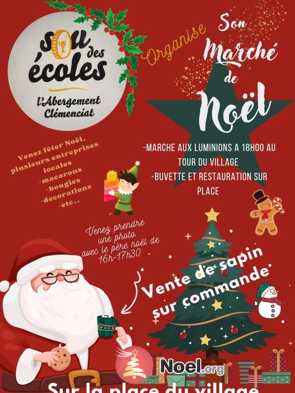 marché de noël du Sou des écoles de l'Abergement