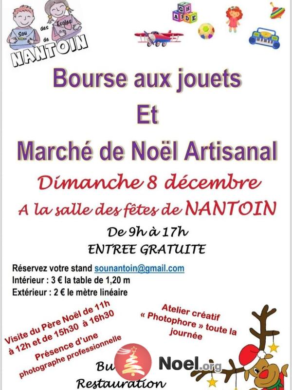 Marché de Noël et Bourse aux jouets du sou de Écoles de Nant