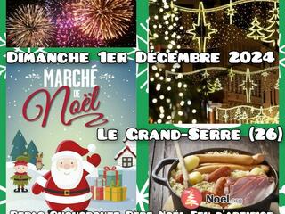 Marché de Noël et feu d'artifice