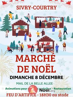 Photo du marché de Noël Marché de Noêl et feu d'artifice