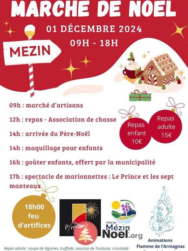 Marché de Noël et Flamme de l'Armagnac