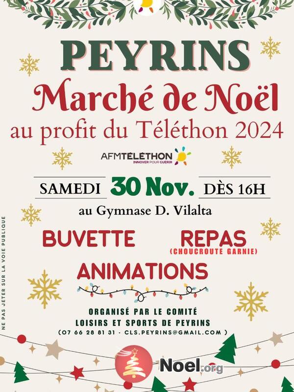 Marché de noël et téléthon 2024