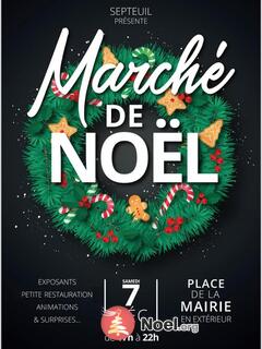 Photo du marché de Noël Marché de Noël en extérieur