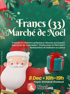 Photo du marché de Noël Marché de Noël de Francs (33570)