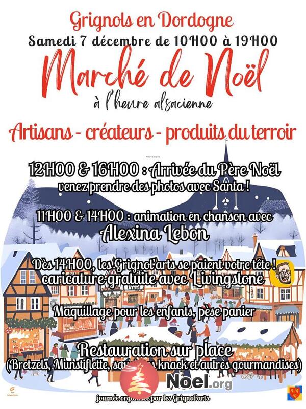 Marché de noel - grignols a l'heure alsacienne