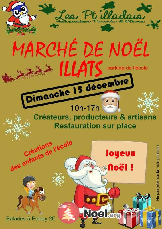 Marché de noël Illats 15 décembre illats