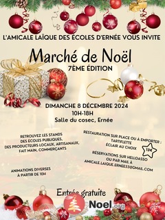 Photo du marché de Noël Marche de Noël de l'amicale laïque des ecoles publiques