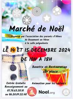 Photo du marché de Noël Marché de Noël de l'APE de Beaumont en Véron