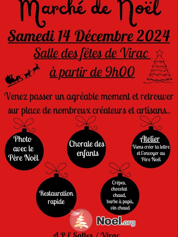 Marché de Noël de l’APE SALLES VIRAC