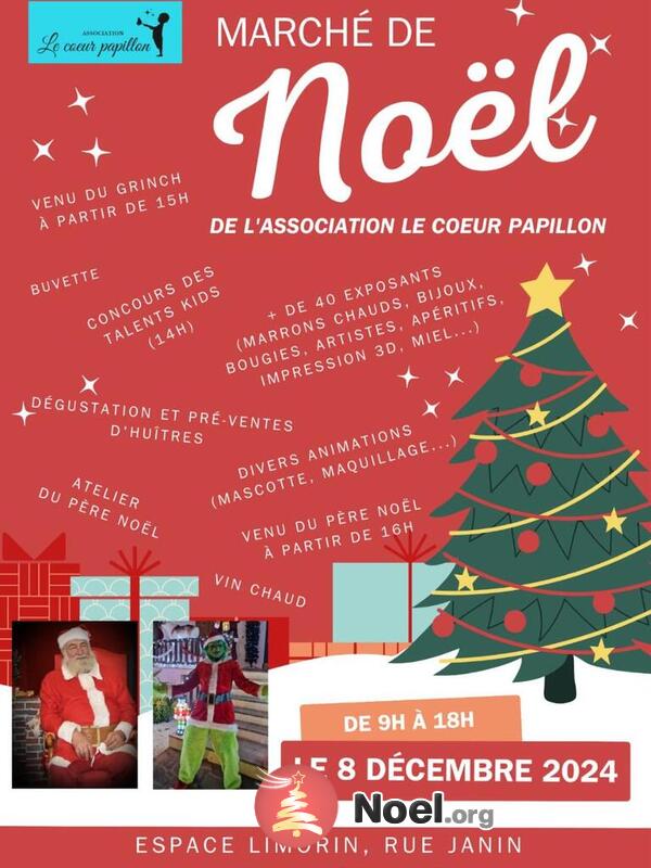 Marché de Noël de l'association Le Coeur Papillon