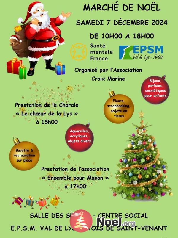 Marché de Noël de l'association Croix Marine