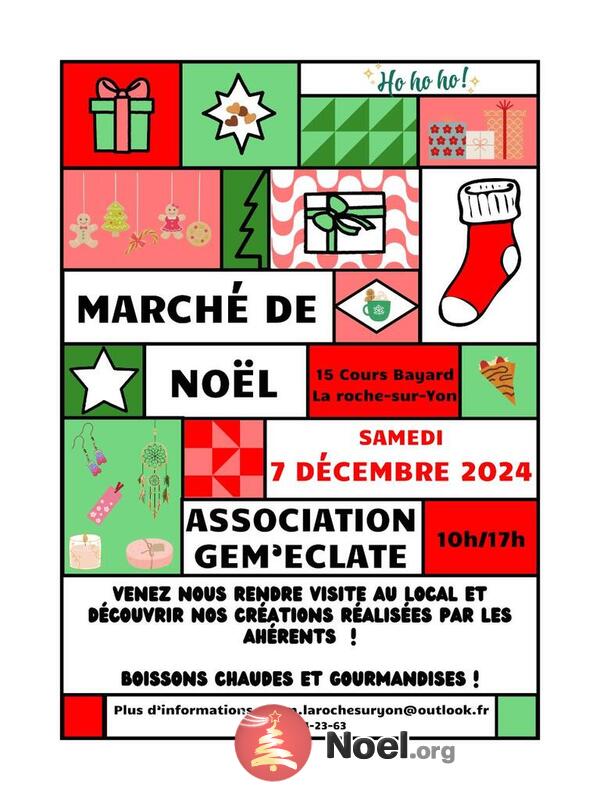 Marché de Noël de l'association Gem'Eclate