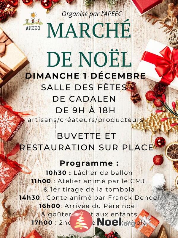 Marché de Noël de l'école de Cadalen