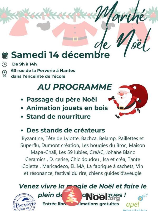 Marché de Noël de l'ecole de la Perverie