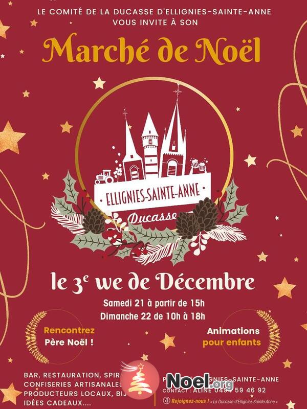 Marché de Noel de la ducasse d'Ellignies-Sainte-Anne