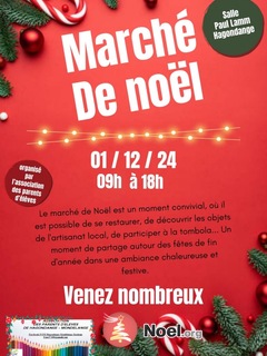 Photo du marché de Noël Marche de Noël de la FCPE