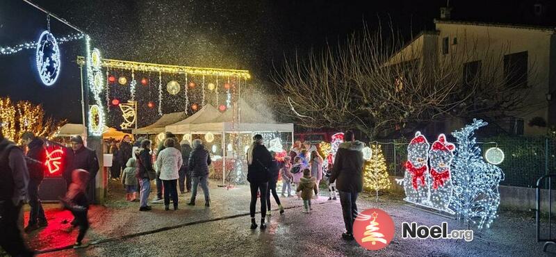 Marche de Noel de la maison illuminée de St Michel l'Observa