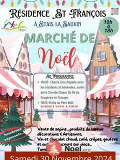 Marché de Noël à la Résidence St François à Etais la Sauvin