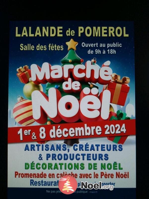 Marché de Noël à Lalande de pomerol