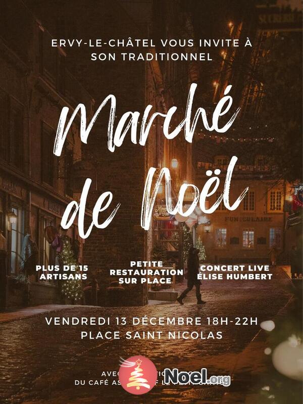 Marché de Noël nocturne