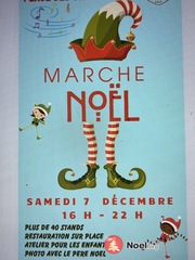 Photo du marché de Noël Marché de Noël nocturne