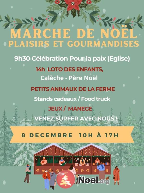 Marche de noel plaisirs et gourmandises